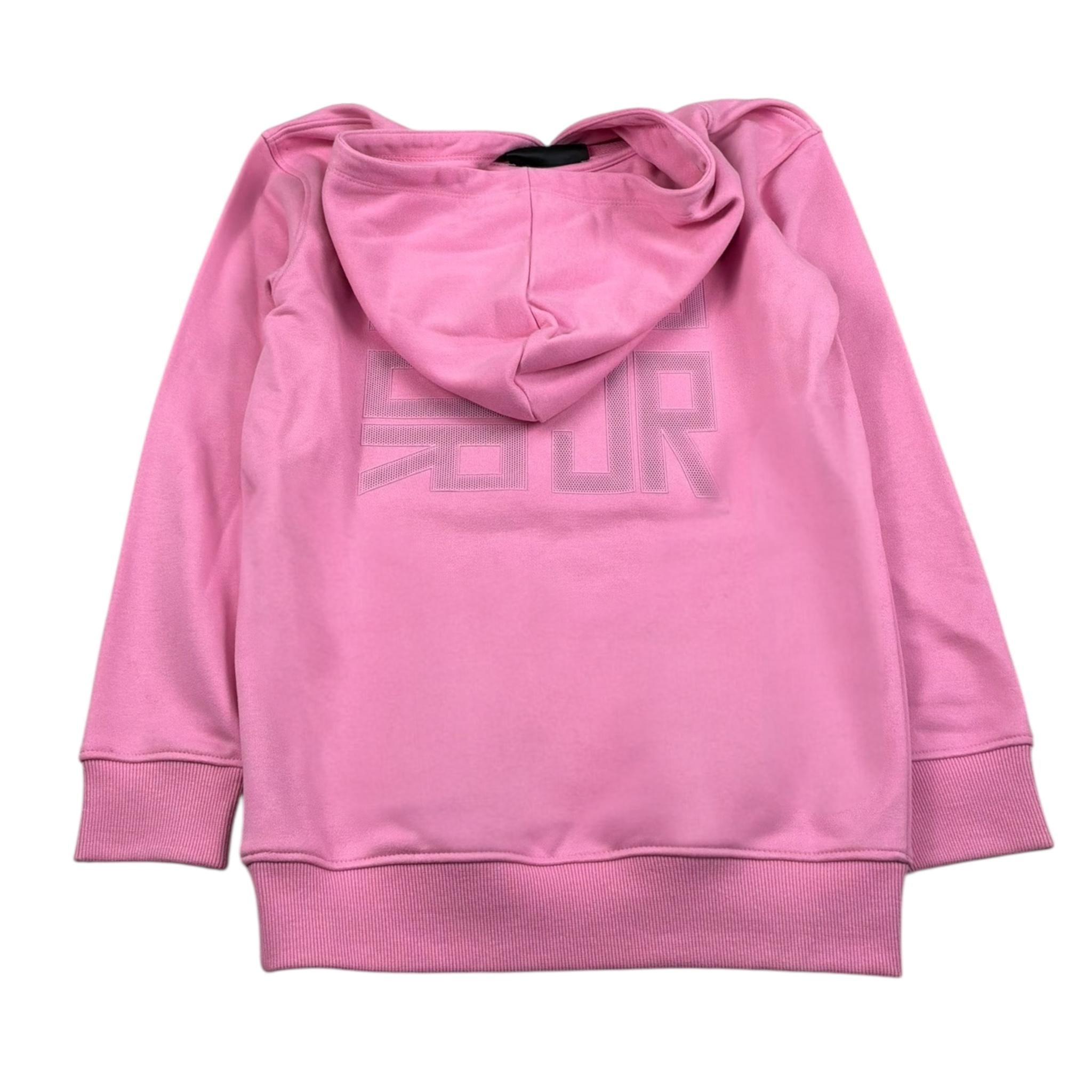 John Richmond Felpa Tinta Unita con Cappuccio E Stampa per Bambina RGP26006FE ROSA JOHN RICHMOND 