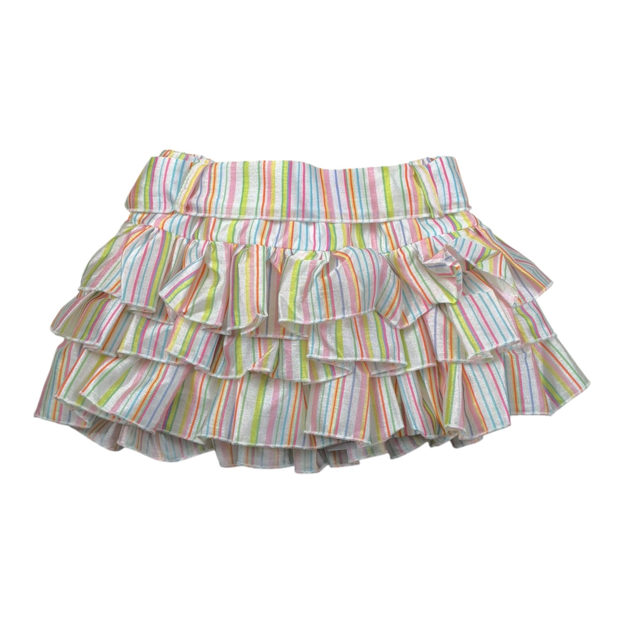 Miss Grant Gonna Fantasia A Righe con Elastico In Vita Multicolor per Bambina MG1351XJ MULTICOLOR MISS GRANT 