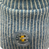 Barcellino Babbucce Tinta Unita con Fantasia A Righe per Neonato BO220024 AZZURRO BARCELLINO 