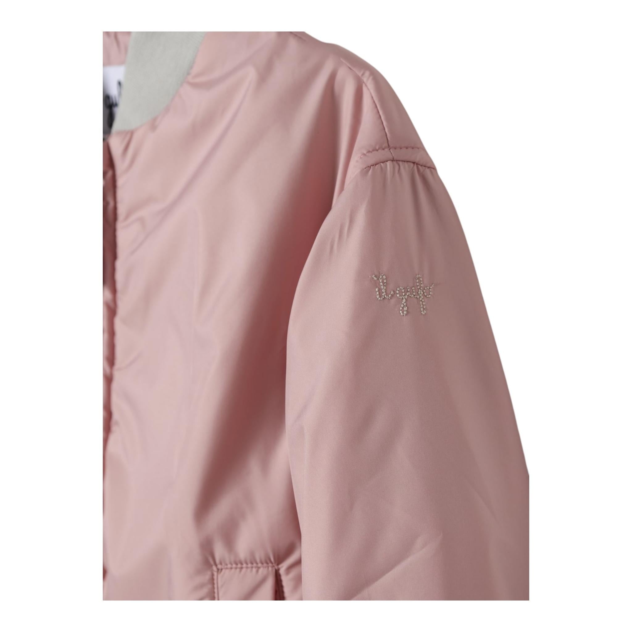 Il Gufo Giubbino Tinta Unita con Zip per Neonata P25GR205NN106N ROSA IL GUFO 