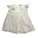 Liu Jo Abito Tinta Unita Traforato con Ricami per Neonata HA4051 BIANCO LIU JO 