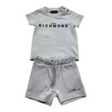 John Richmond Completo 2 Pezzi Canotta-Bermuda Tinta Unita per Neonato RIP26006CJ GRIGIO JOHN RICHMOND 