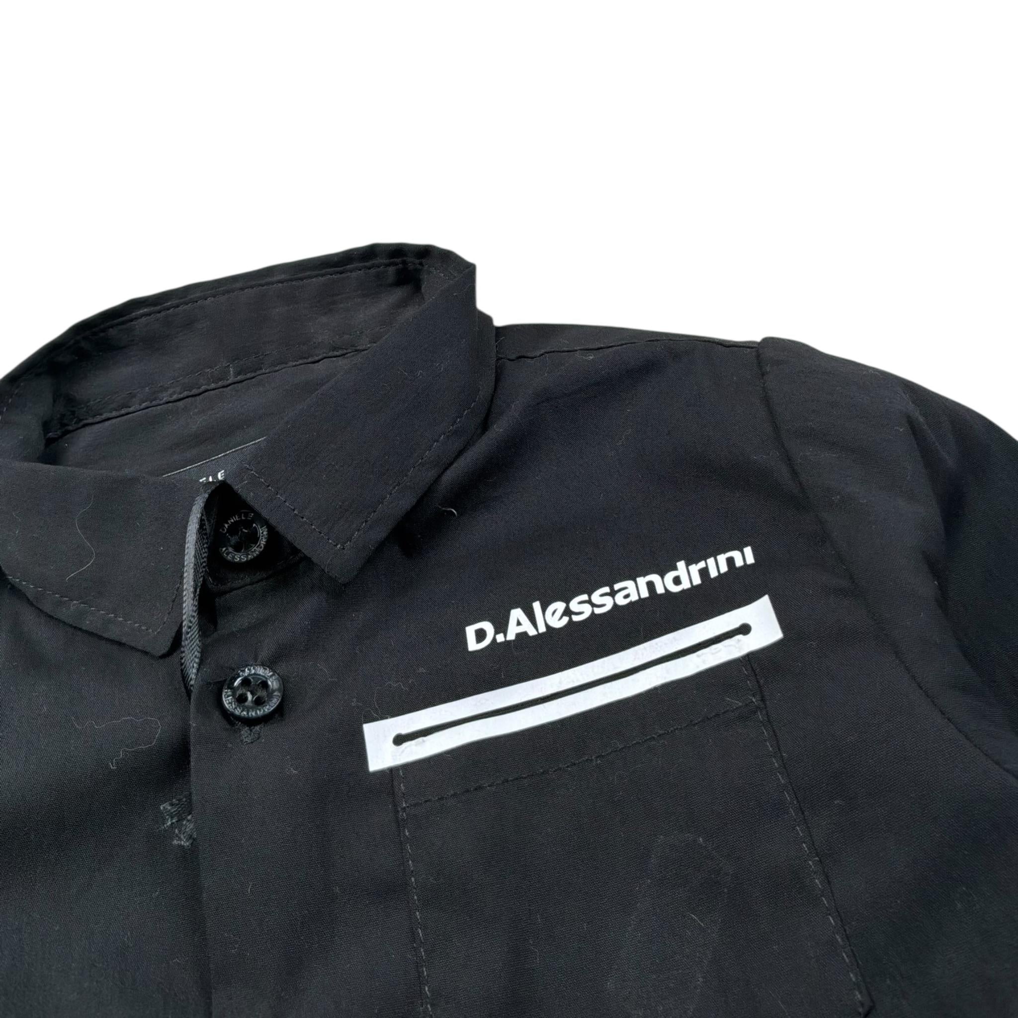 Daniele Alessandrini Camicia Tinta Unita con Logo per Bambino 1295C0778 NERO DANIELE ALESSANDRINI 
