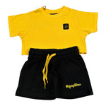 Refrigiwear Completo 2 Pezzi Bicolore T-Shirt-Shorts per Neonata RG1470W25NXX GIALLO/NERO REFRIGIWEAR 