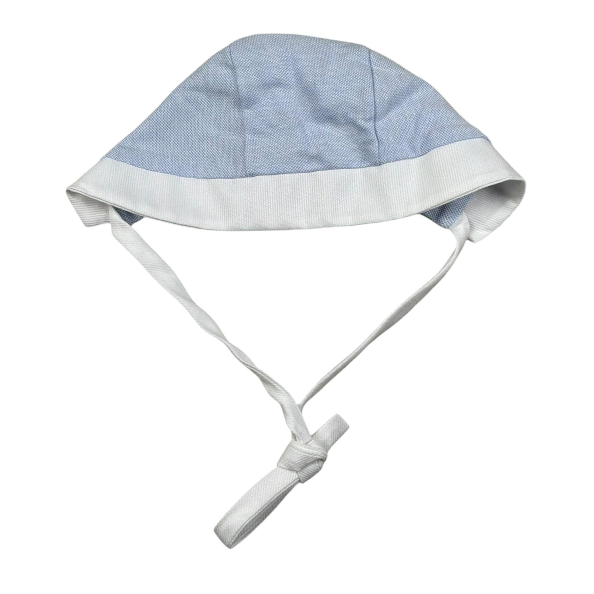La Stupenderia Cappello Bicolore Bianco/Azzurro per Neonata TBCP55 BIANCO/AZZURRO LA STUPENDERIA 