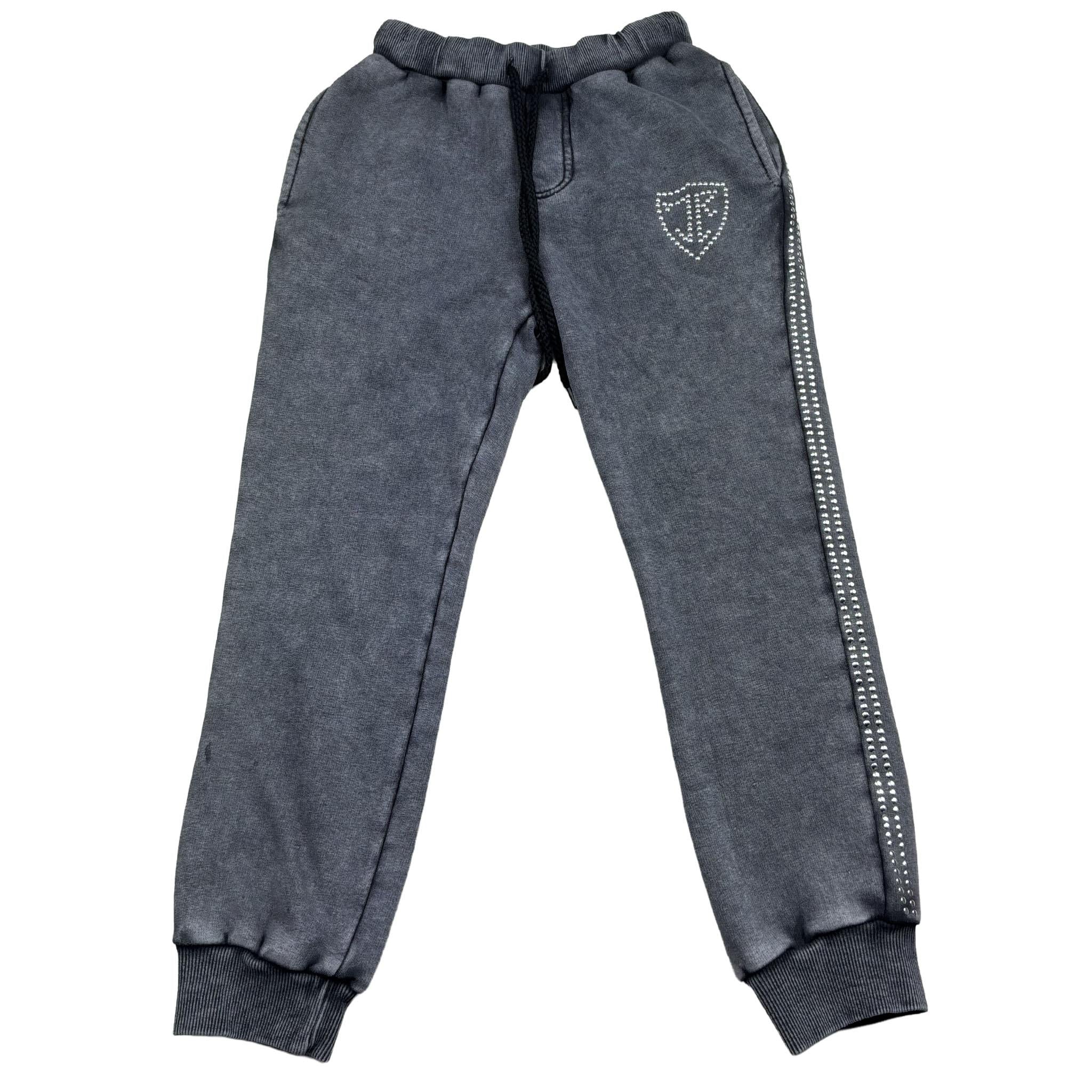 John Richmond Pantalone Tuta Tinta Unita per Bambino RBP26154PA NERO JOHN RICHMOND 