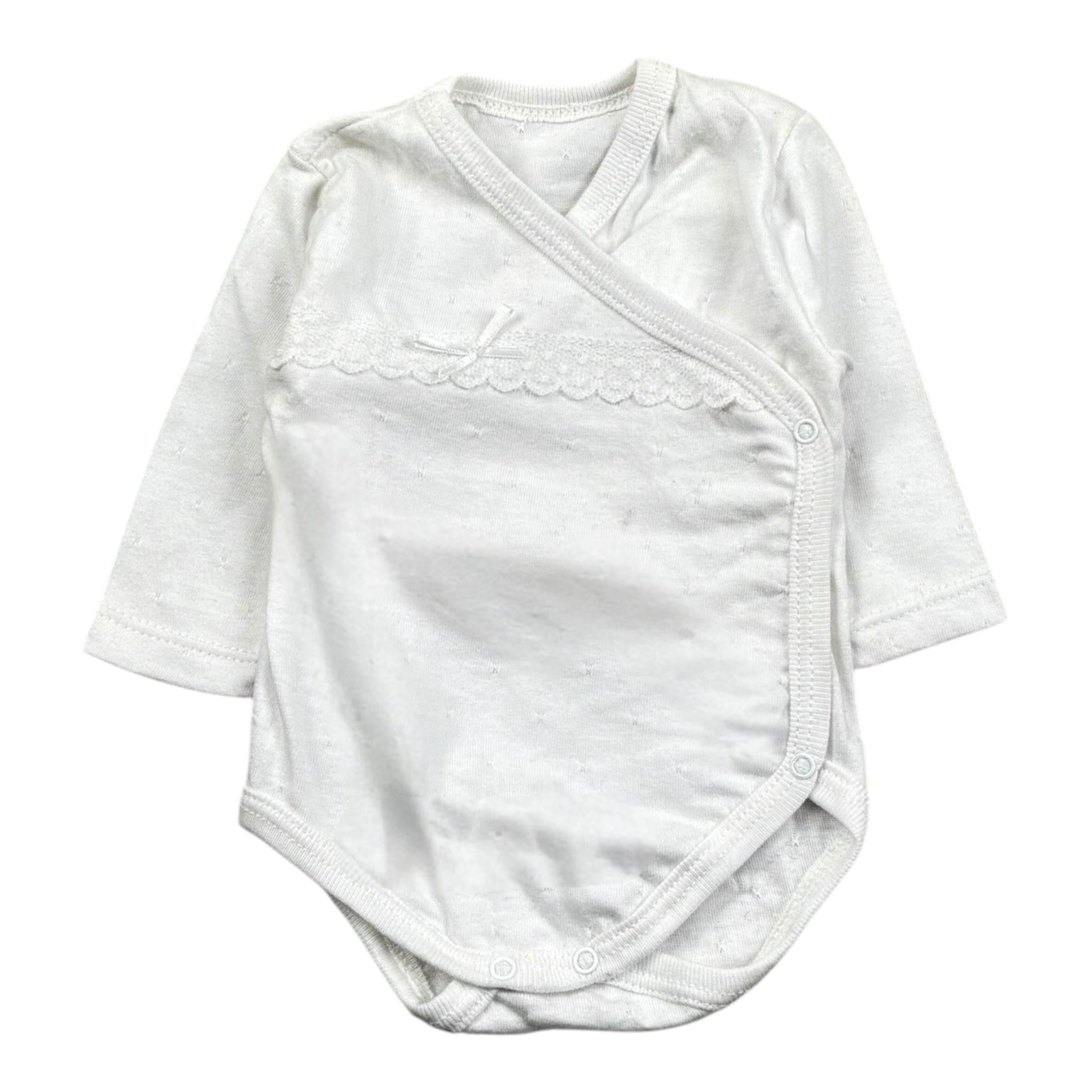 Calamaro Body Tinta Unita Manica Lunga per Neonata EIEIIE BIANCO CALAMARO 