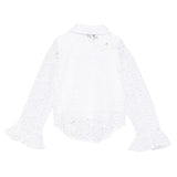 Twinset Set Camicia-Canotta tinta unita Traforata Bianco per Bambina 251GJ2QR0X BIANCO TWINSET 