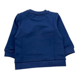 Bikkembergs Felpa Chiusa Girocollo Tinta Unia con Stampa per Neonato BK1616 BLU BiKKEMBERGS 