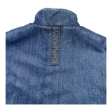 KHRISJOY giubbino smanicato in denim con zip  Blu per Bambina KU2A52 BLU KHRISJOY 