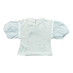 Miss Grant T-Shirt Girocollo tinta unita con Stampa Bianco per Neonata MG1235N BIANCO MISS GRANT 