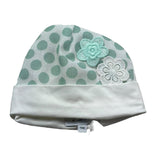 I Delfi Cappello Tinta Unita con Ricami per Neonata 25P5144 BIANCO I DELFI 