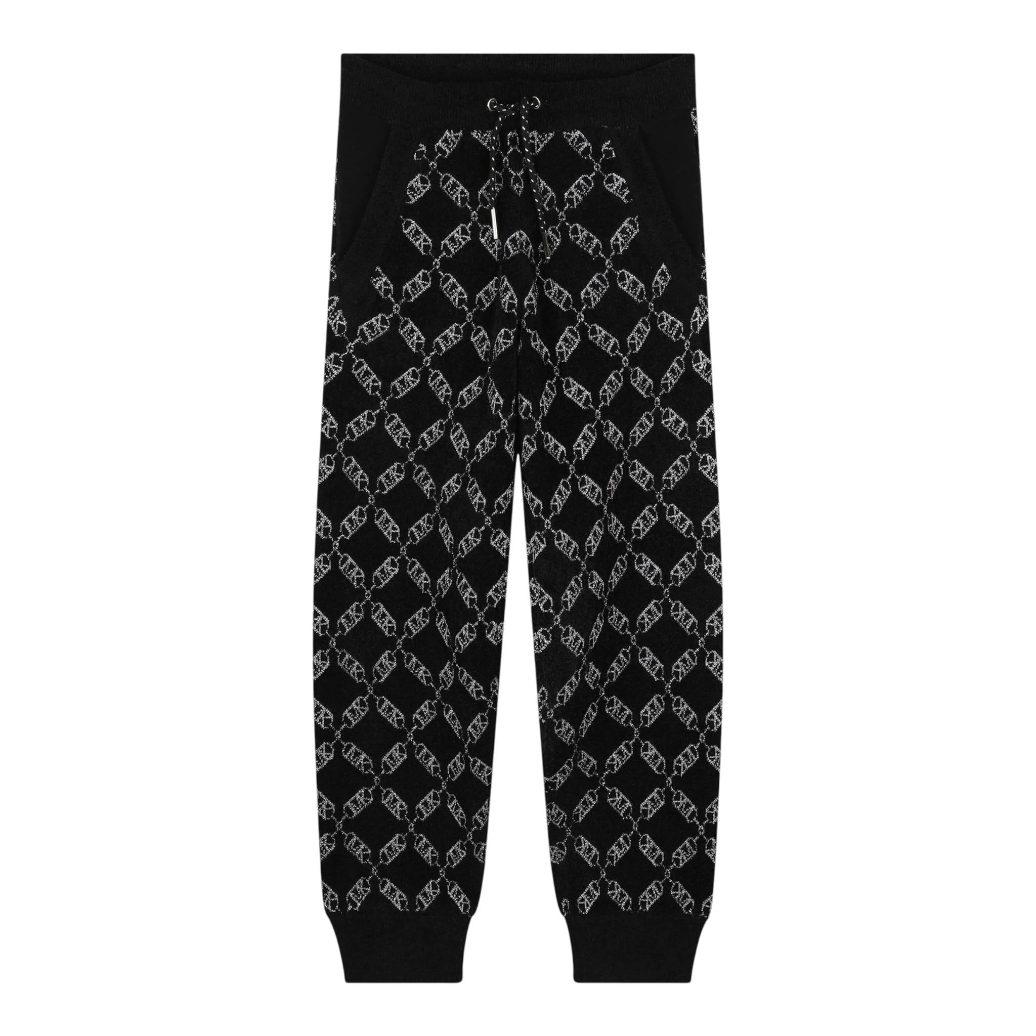 MICHAEL KORS pantalone modello tuta tinta unita logato Nero per Bambina R30180X NERO MICHAEL KORS 