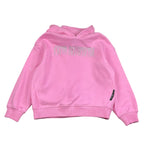 John Richmond Felpa Tinta Unita con Cappuccio E Brillantini per Bambina RGP26197FE ROSA JOHN RICHMOND 