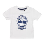 Timberland T-Shirt Girocollo Tinta Unita con Stampa per Neonato T60506 BIANCO TIMBERLAND 