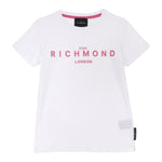 John Richmond T-Shirt Girocollo Tinta Unita con Stampa per Bambina RGP25002TSXX BIANCO JOHN RICHMOND 