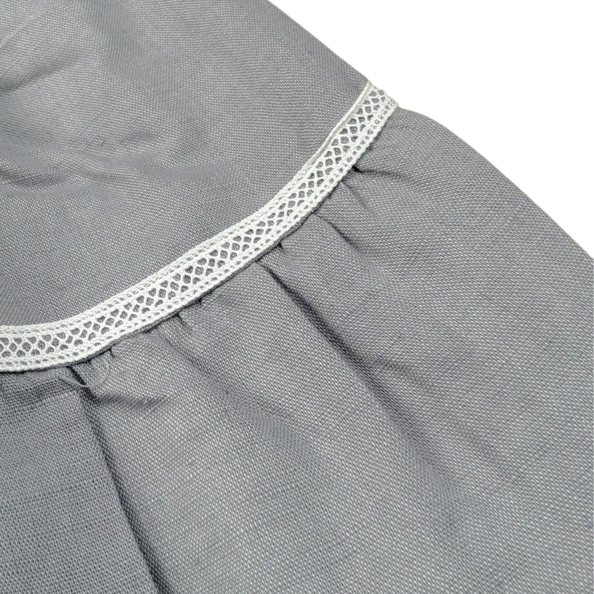 Babidu Abito Tinta Unita con Fiocco per Neonata 91405 GRIGIO BABIDU 