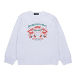 Dsquared2 Felpa Girocollo Tinta Unita con Stampa per Bambino DQ2977 BIANCO DSQUARED2 