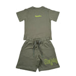 Refrigiwear Completo 2 Pezzi T-Shirt - Bermuda Bicolore per Bambino R1102W25JXX VERDE REFRIGIWEAR 