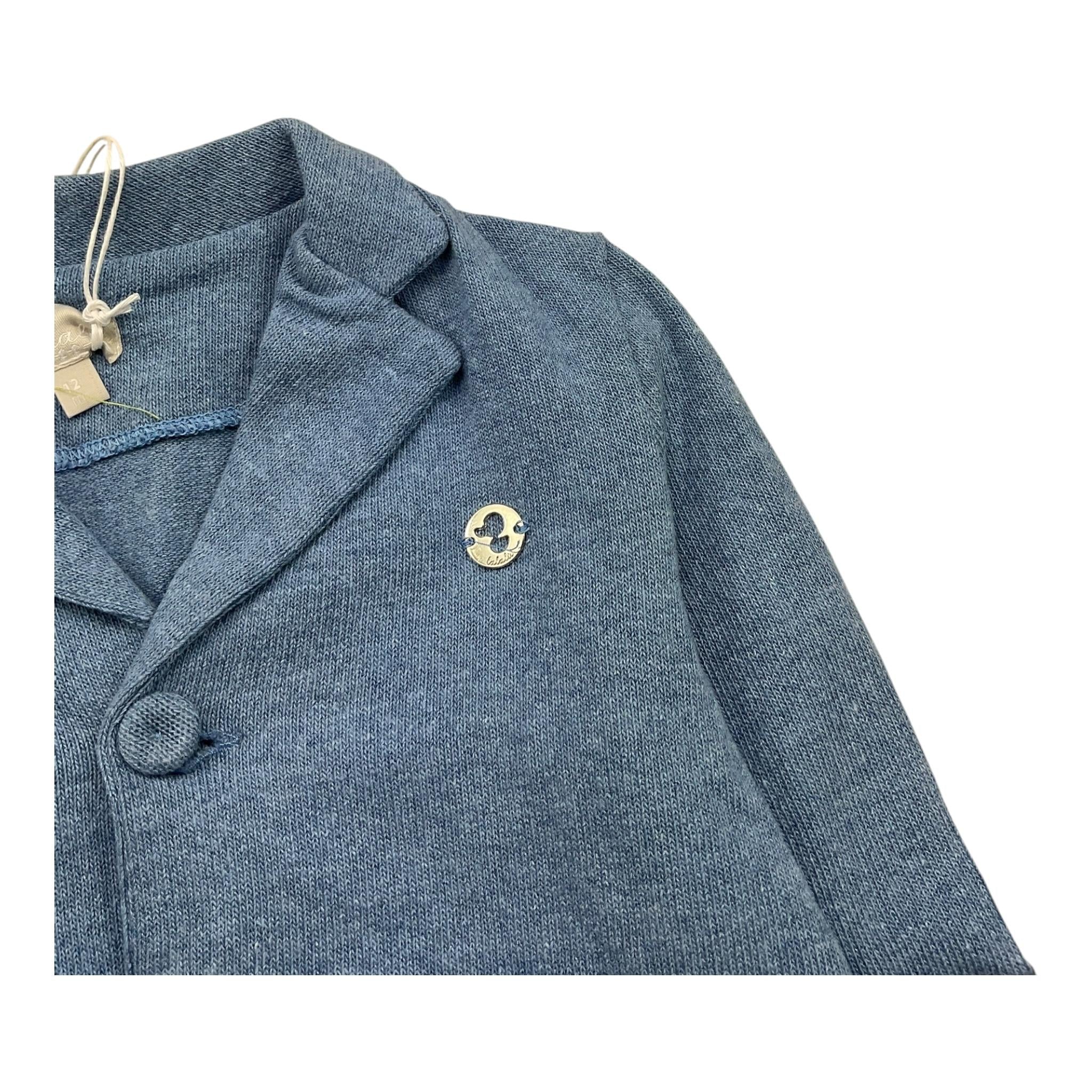 Lalalu' Giacca Tinta Unita per Neonato CGQ AZZURRO LALALU' 