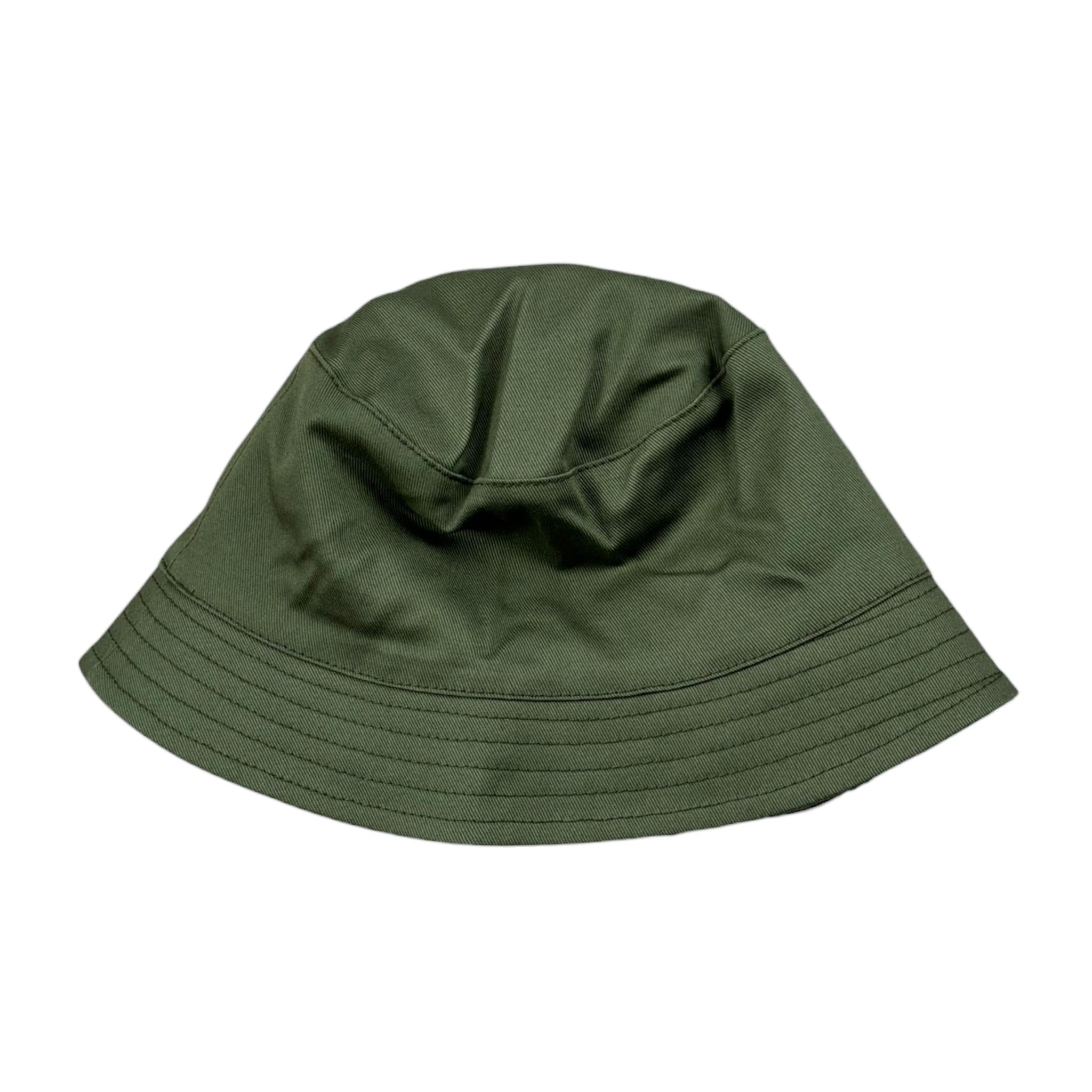 Moschino Cappello Modello Pescatore Tinta Unita con Stampa per Neonato MNX057 VERDE MOSCHINO 