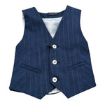 Emanuel Pris Gilet Tinta Unita per Bambino EPC2103B BLU EMANUEL PRIS 