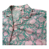 Saint Barth Camicia Mezza Manica Tinta Unita Stampa Fantasia per Bambina SAMMY VERDE SAINT BARTH 