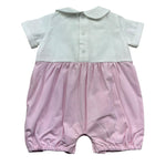 Le Bebe Pagliaccetto Mezza Manica Bicolore per Neonata LBG6300 BIANCO/ROSA LE BEBE 