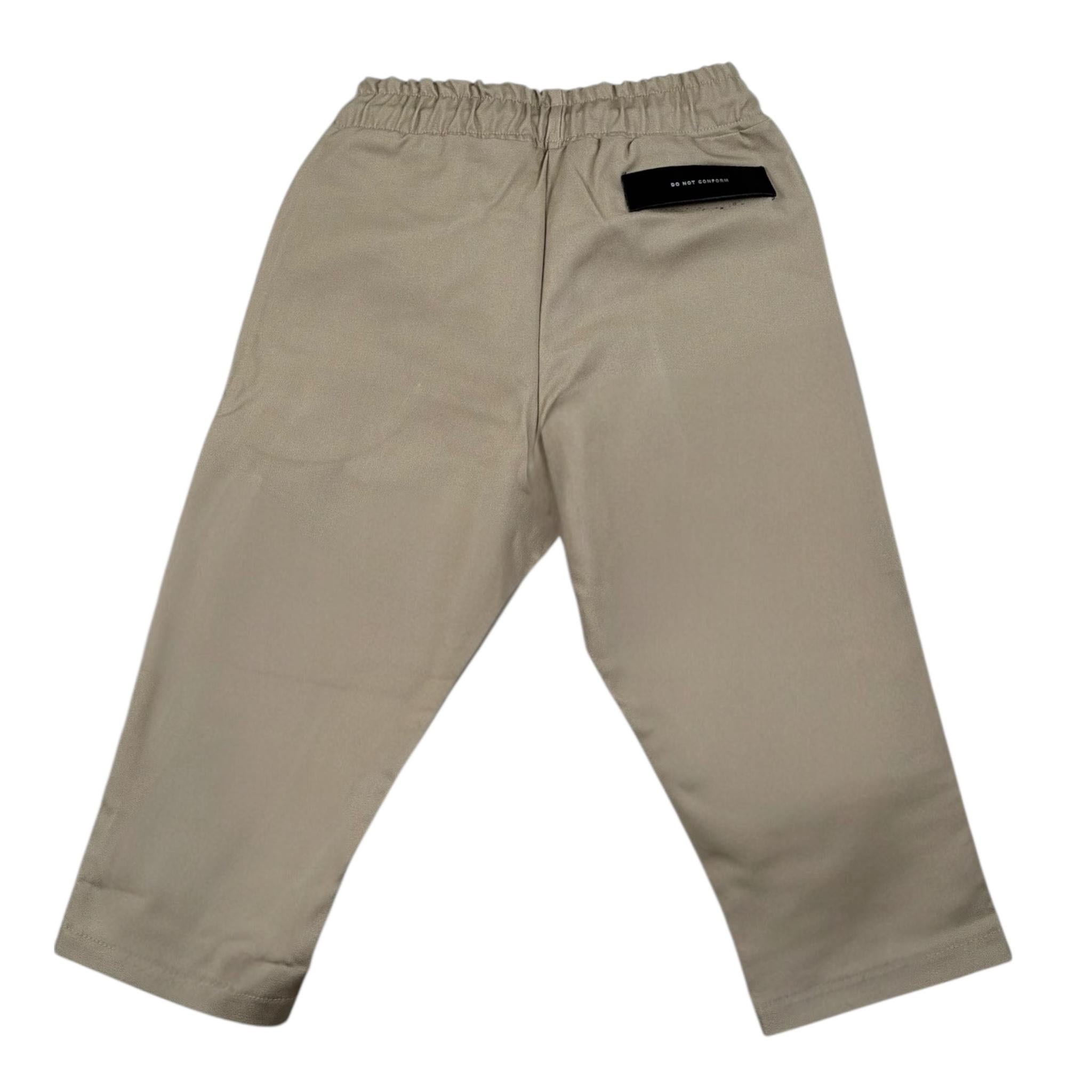 Do Not Conform Pantalone Tinta Unita con Elastico In Vita per Neonato TAN016 BEIGE DO NOT CONFORM 