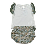 Calamaro Completo 2 Pezzi T-Shirt-Culotte per Neonata 11129 BIANCO CALAMARO 