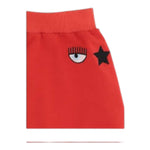 CHIARA FERRAGNI gonna tinta unita con logo Rosso per Bambina 510700 ROSSO CHIARA FERRAGNI 
