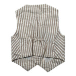 Manuel & Frank Gilet Tinta Unita con Bottoni E Fantasia A Righe per Bambino MF5155NJ BEIGE MANUEL & FRANK 