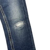 Dondup Jeans Tinta Unita con Girovita Regolabile per Neonata DFPA021 BLU DONDUP 