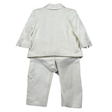 Petit Completo 4 Pezzi Giacca-Pantalone-Camicia-Papillon per Neonato S3415479L PANNA PETIT 