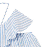 Twinset Top Bicolore con Fantasia A Righe per Bambina 251GJ2471X BIANCO TWINSET 