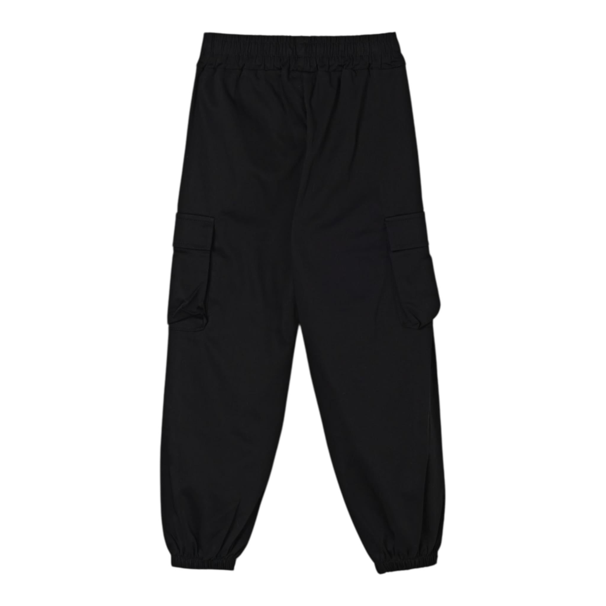 Disclaimer Pantalone Tinta Unita con Elastico In Vita per Bambina 25EDK58536 NERO DISCLAIMER 