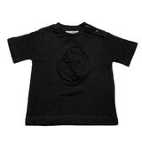 Cesare Paciotti T-Shirt Girocollo Tinta Unita con Stampa per Neonato TSP5114B NERO CESARE PACIOTTI 
