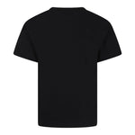 Diesel T-Shirt Girocollo Tinta Unita con Logo per Bambina J02022XX NERO DIESEL 