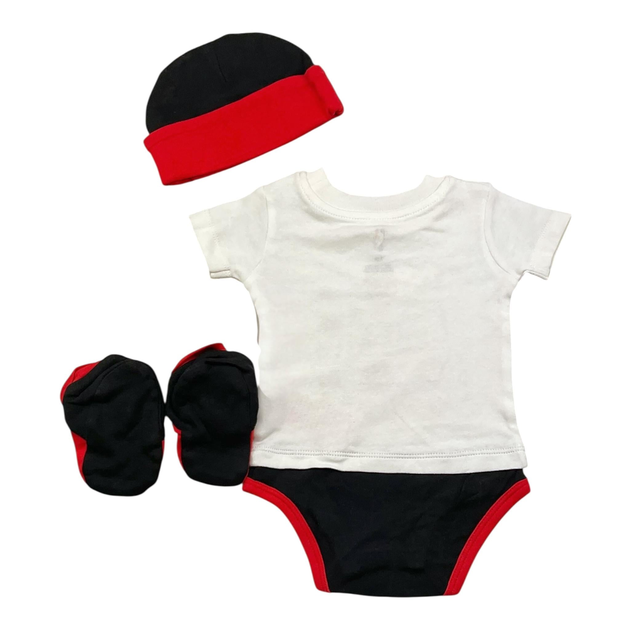 NBA set body-babbucce-cappello tinta unita Bianco per Neonato 176118 BIANCO NBA 