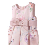 Abel & Lula Abito Cerimonia Tinta Unita con Stampa per Neonata 50099 ROSA ABEL & LULA 