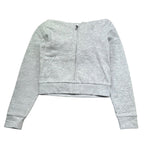Juicy Couture Felpa Tinta Unita con Zip E Cappuccio per Bambina JBX6711 GRIGIO JUICY COUTURE 