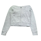Juicy Couture Felpa Tinta Unita con Zip E Cappuccio per Bambina JBX6711 GRIGIO JUICY COUTURE 