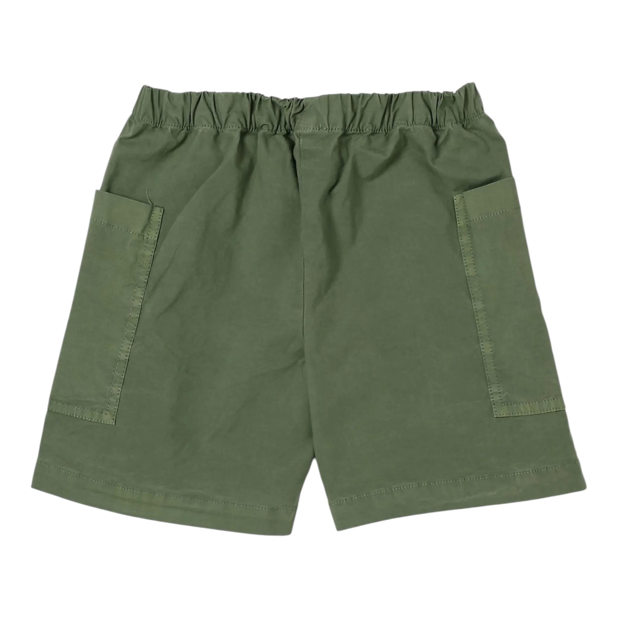 Il Gufo Bermuda Tinta Unita con Elastico In Vita per Bambino P25PB193C6035 VERDE IL GUFO 