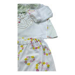 Le Bebe Completo 2 Pezzi Shirt-Ghettina Tinta Unita per Neonata LBG6230 BIANCO LE BEBE 