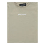 Dsquared2 T-Shirt Girocollo Tinta Unita con Stampa per Neonato DQ2853 BEIGE DSQUARED2 