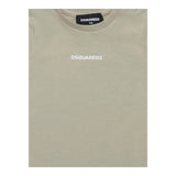 Dsquared2 T-Shirt Girocollo Tinta Unita con Stampa per Neonato DQ2853 BEIGE DSQUARED2 