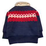 TRUSSARDI giubbino in maglia tinta unita cn colletto in contrasto Blu per Bambino TGA25047GB BLU TRUSSARDI 