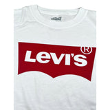 Levi'S T-Shirt Girocollo Tinta Unita con Stampa per Bambino 8E8157X BIANCO LEVI'S 