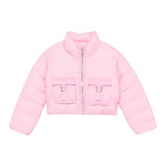 MISS BLUMARINE giubbino modello crop tinta unita Rosa per Bambina IF4045 ROSA MISS BLUMARINE 