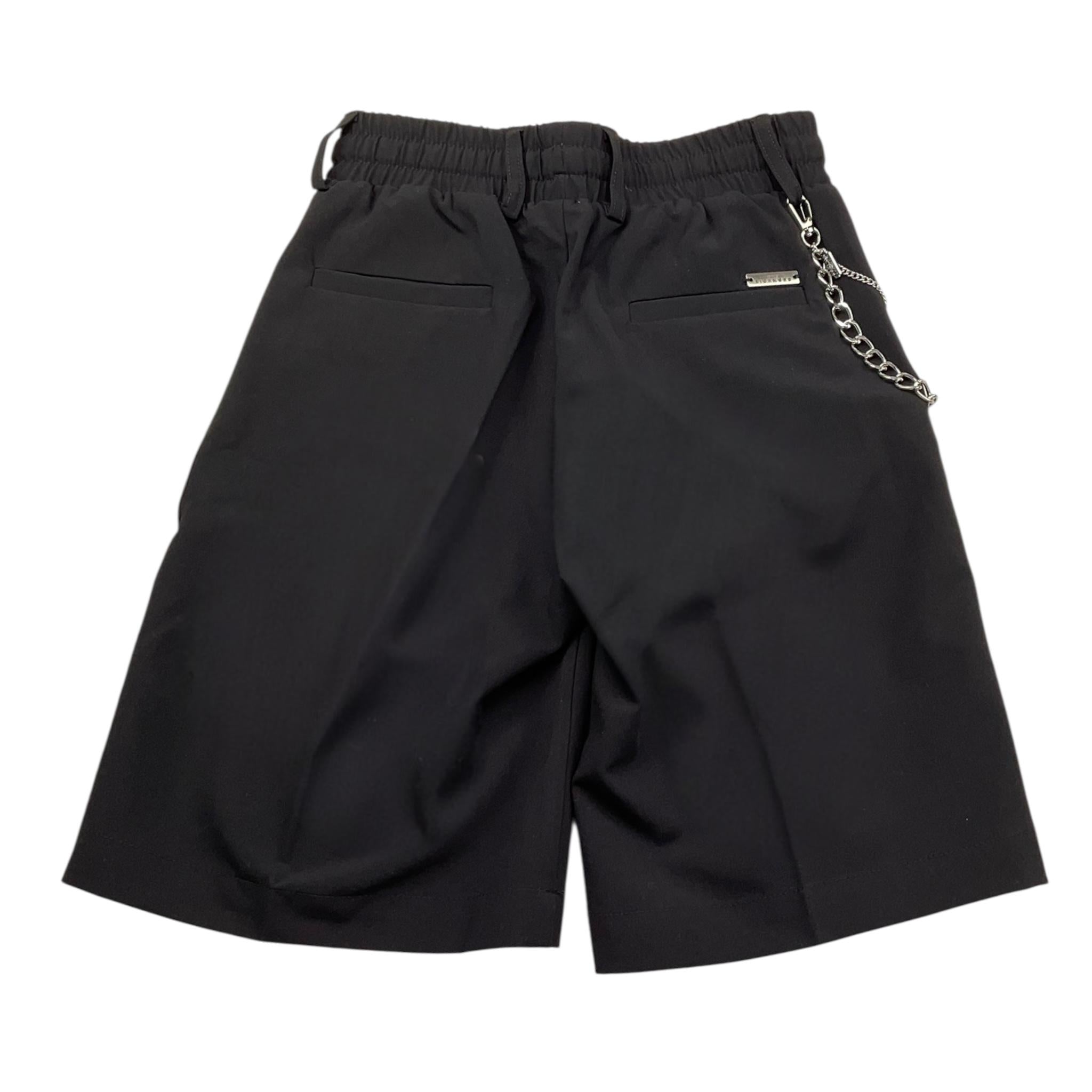 John Richmond Bermuda Tinta Unita con Elastico In Vita per Bambino RBP2522BE NERO JOHN RICHMOND 